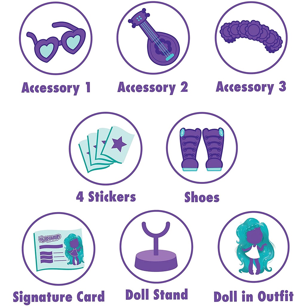 Đồ chơi búp bê Hairdorables Loves Trolls World Tour sản xuất bởi Just Play