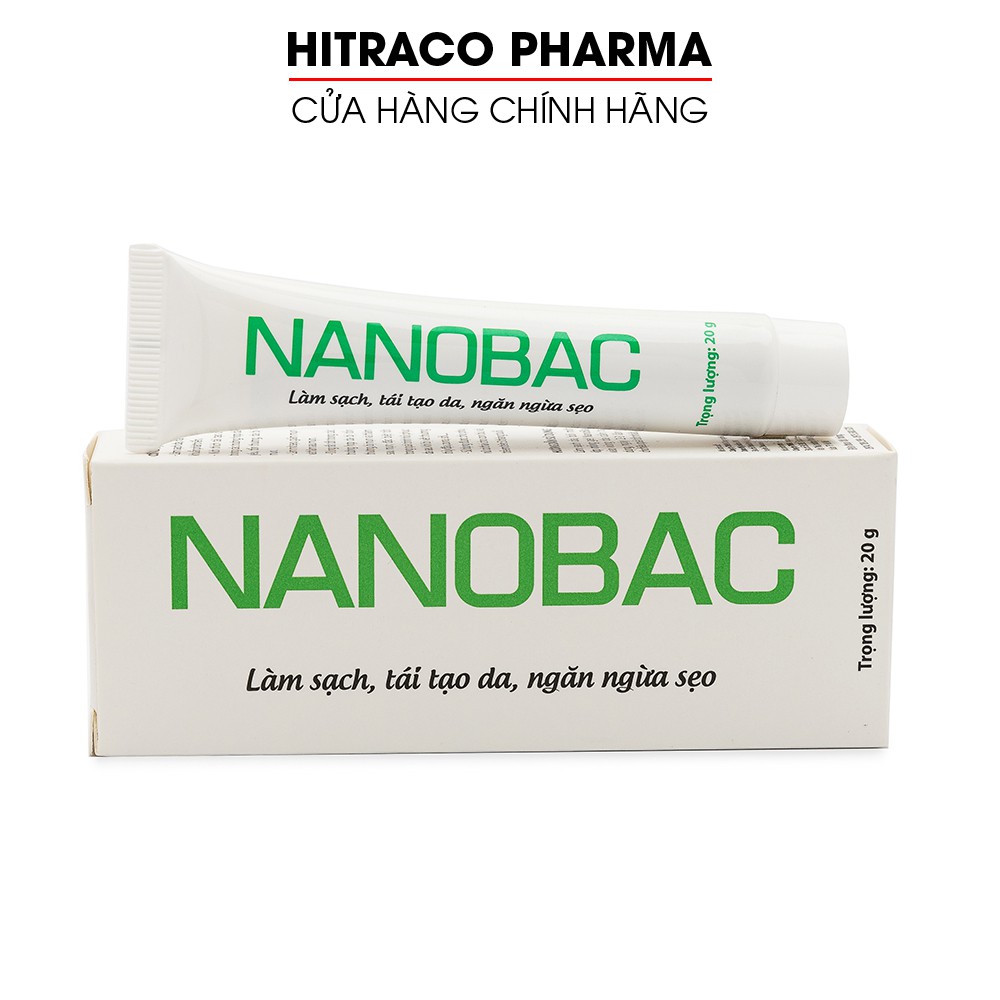 Kem bôi da NANOBAC giảm mụn thâm, làm mờ sẹo sau thủy đậu, sởi, zona - Tuýp 20g [NANOBAC]