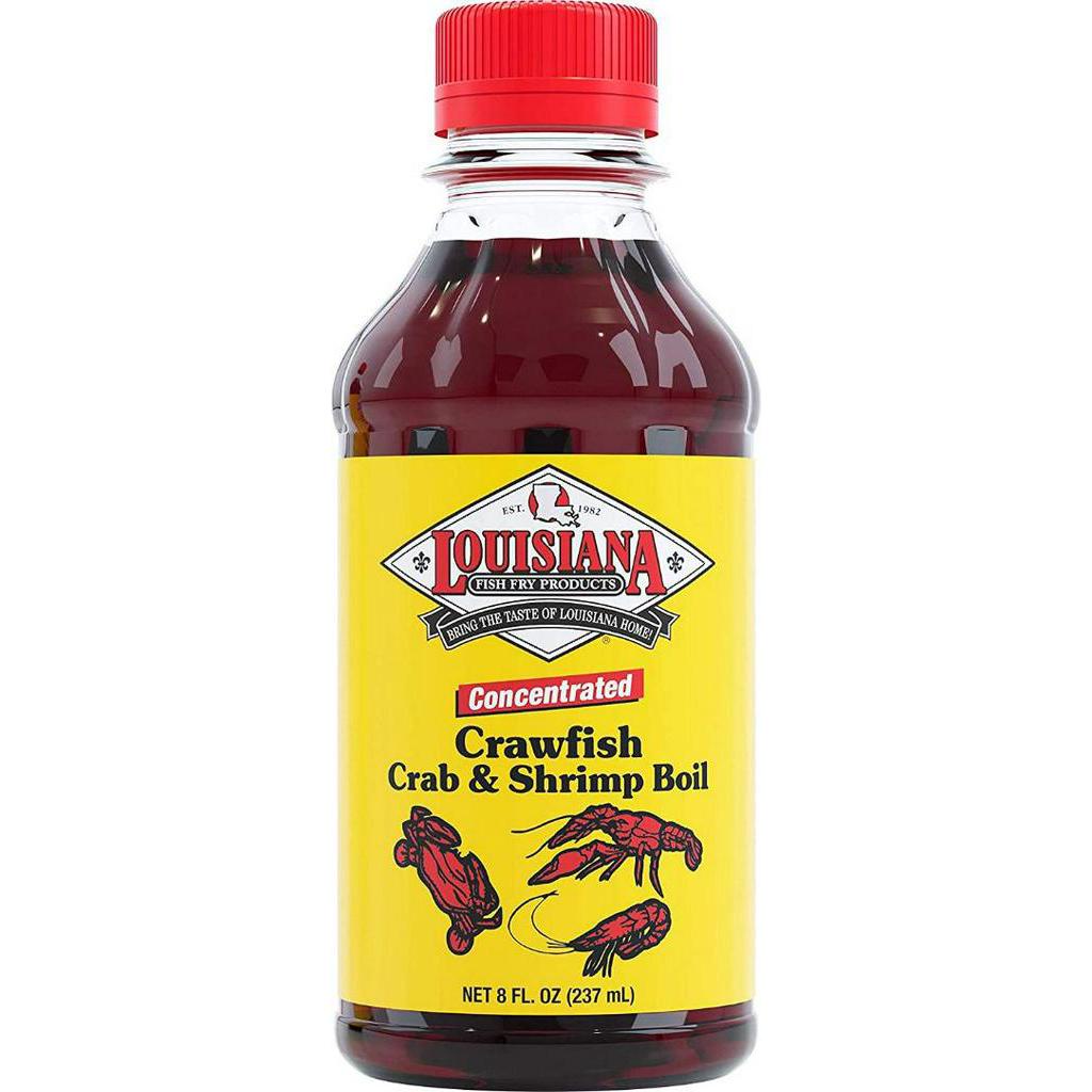 DẦU ỚT GIA VỊ LUỘC - HẤP - SỐT - CHIÊN HẢI SẢN Louisiana Fish Fry, Shrimp & Crab Boil 237ml (8oz)
