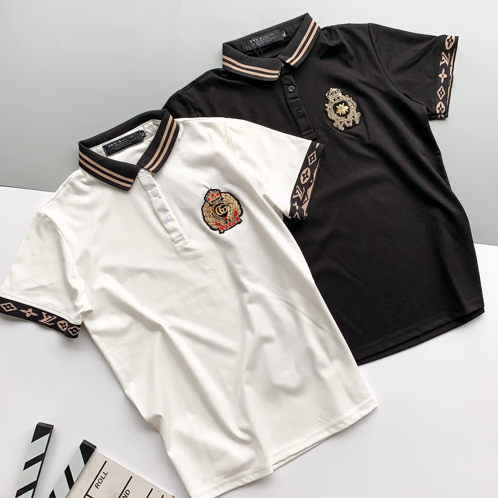 Áo Polo có cổ thêu nhiều mẫu khác nhau, chất Cotton Hàn cao cấp co dãn 4 chiều, thiết kế sang  - Chaqueen | BigBuy360 - bigbuy360.vn