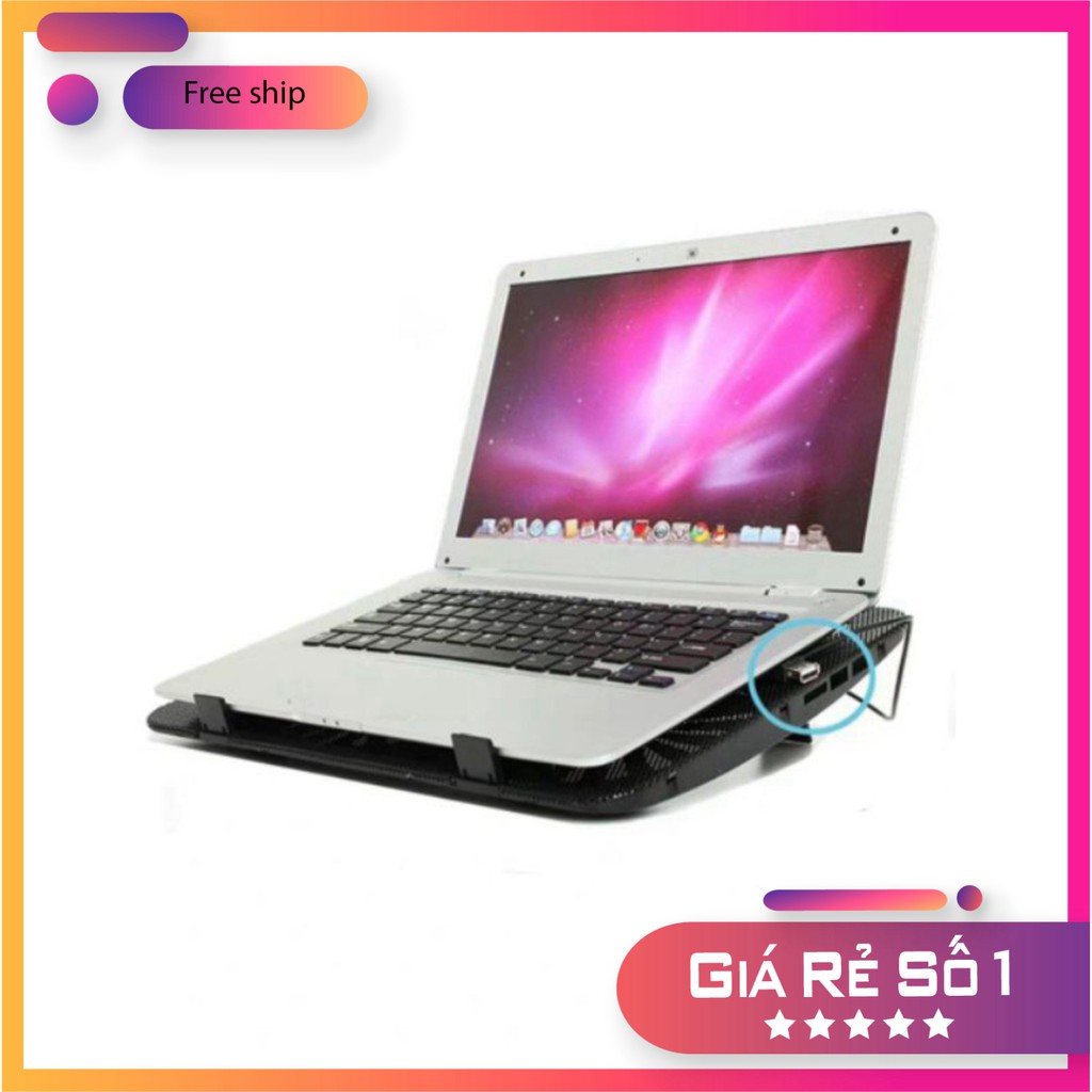 Đế Tản Nhiệt Laptop N191, Quạt Làm Mát Hút Gió Laptop - Đế Quạt Tản Nhiệt Macbook (iPad)