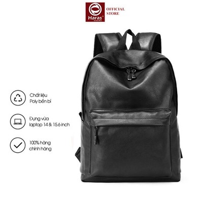 Ba Lô Đi Học Bằng Da PU Thời Trang Cho Nam Nữ HARAS HRSP291
