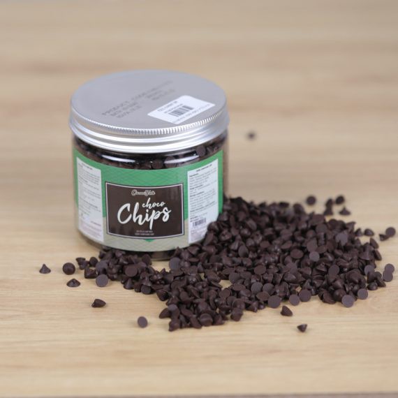 Socola chíp đen cacao talk 100gr/300gr/700gr dùng làm nhân bánh, trang trí, kem, thức uống,..