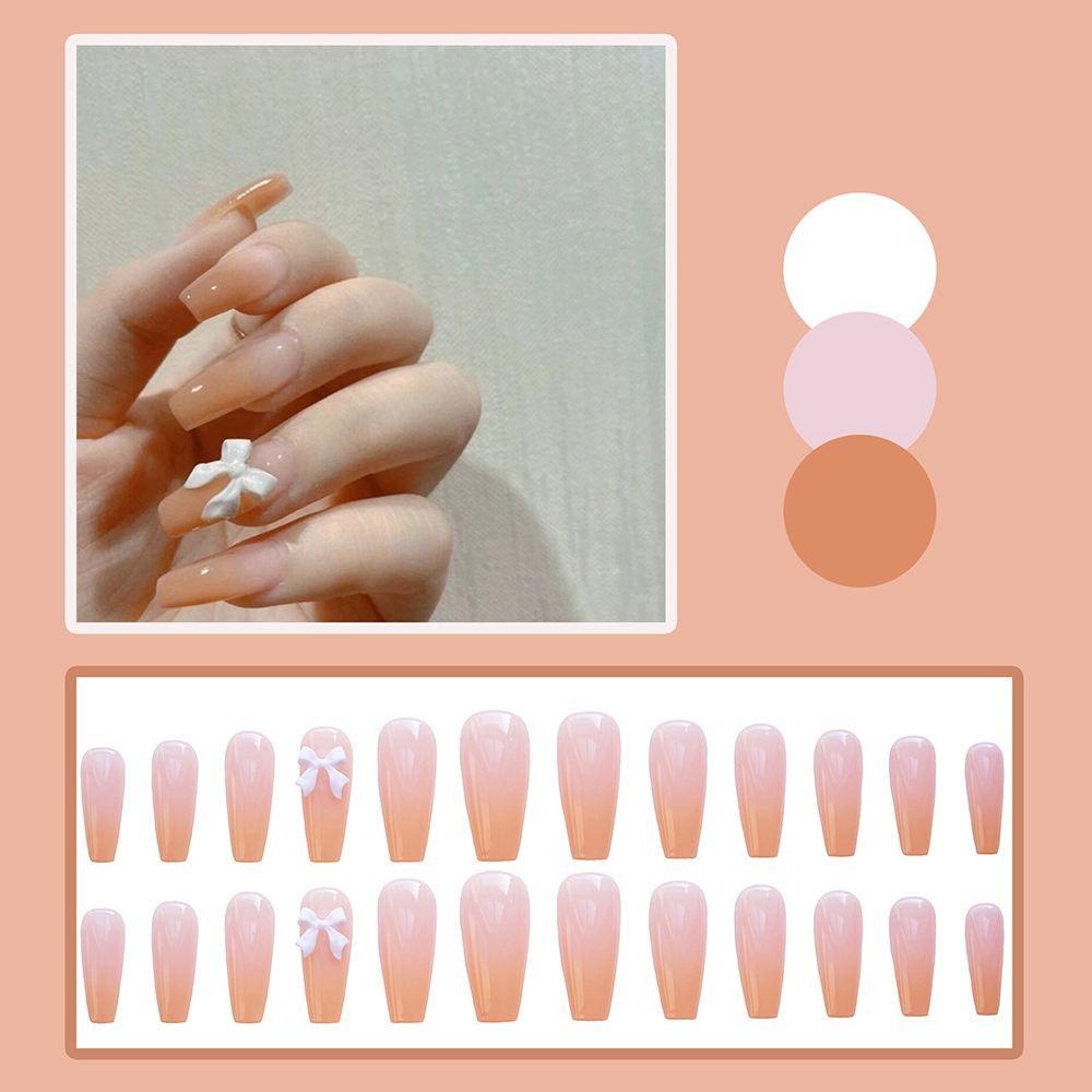 Hộp 24 Móng Tay Giả Che Phủ Toàn Diện Tháo Rời Được MIHAN1