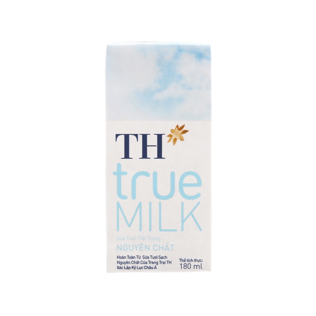 Thùng sữa tươi tiệt trùng TH True Milk không đường hộp 110ml