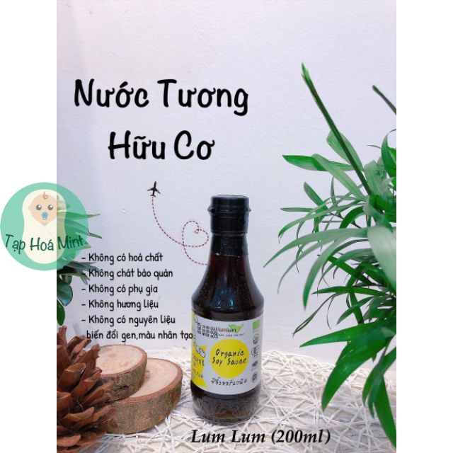 Nước Tương Đậu Nành Hữu Cơ Lumlum 200ml – Organic Soy Sauce