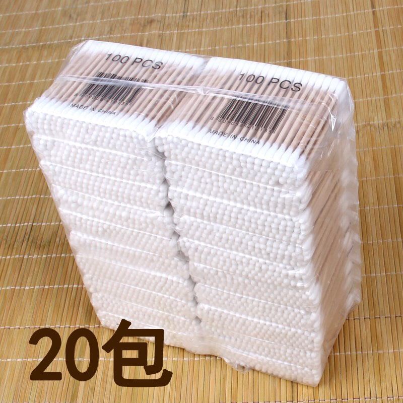 Hộp Tăm Bông Hai Đầu Bằng Gỗ Dùng Một Lần Tiện Lợi