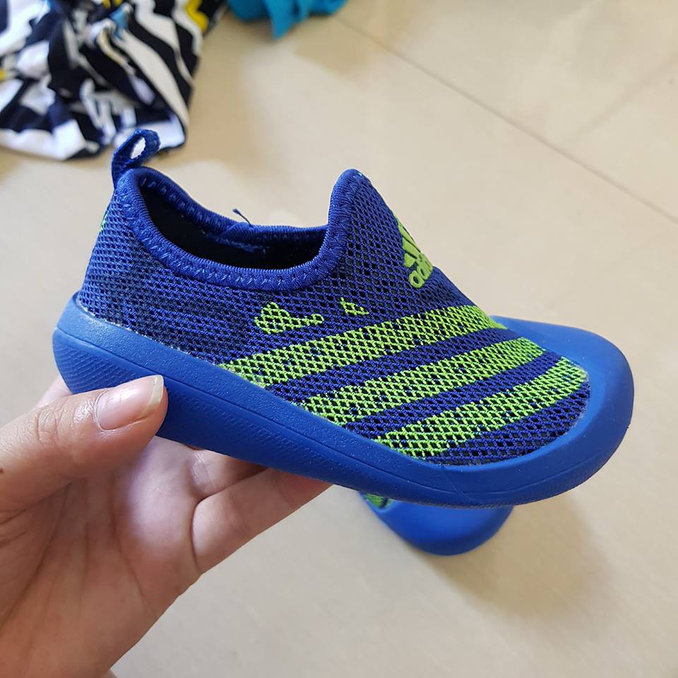 Giày lưới bé trai màu xanh adidas xuất xịn made in vietnam