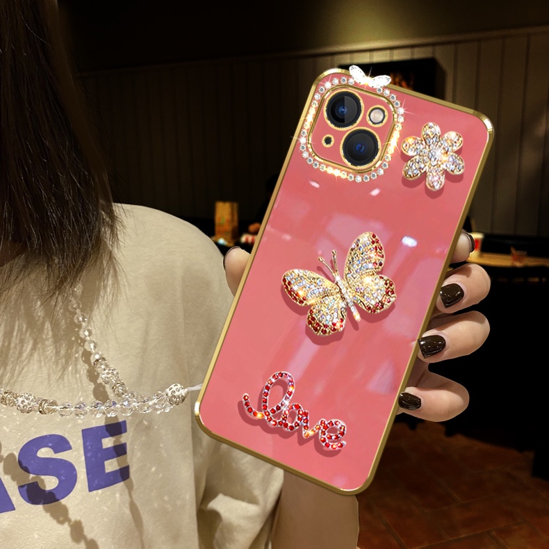 Ốp Điện Thoại Họa Tiết Bươm Bướm Cho Realme 10 4G 10 Pro Plus 5G C55 C53 9 7 6 5 3 Pro 5s 5i 6i C3 +