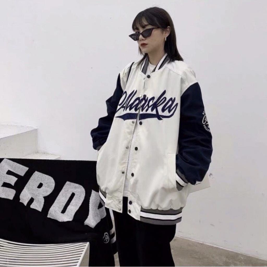 Áo khoác bomber nam nữ form rộng 2 lớp dù nam nữ ulzzang hottrend street style ALASKA AKD33 LECHAU Hàn Quốc rẻ đẹp