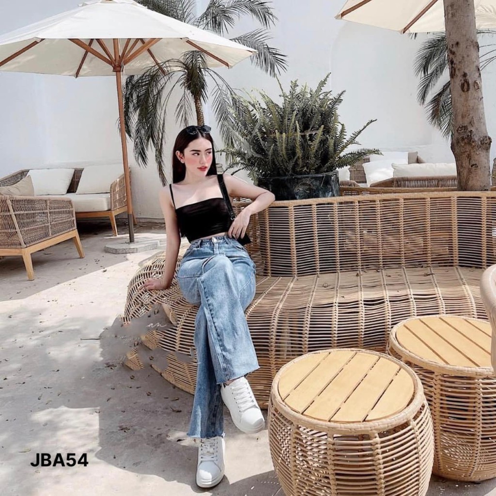 (MẪU MỚI-FREESHIP)QUẦN JEAN BAGGY RÁCH GỐI 2 BÊN❤️ CHIBEST_JBA54