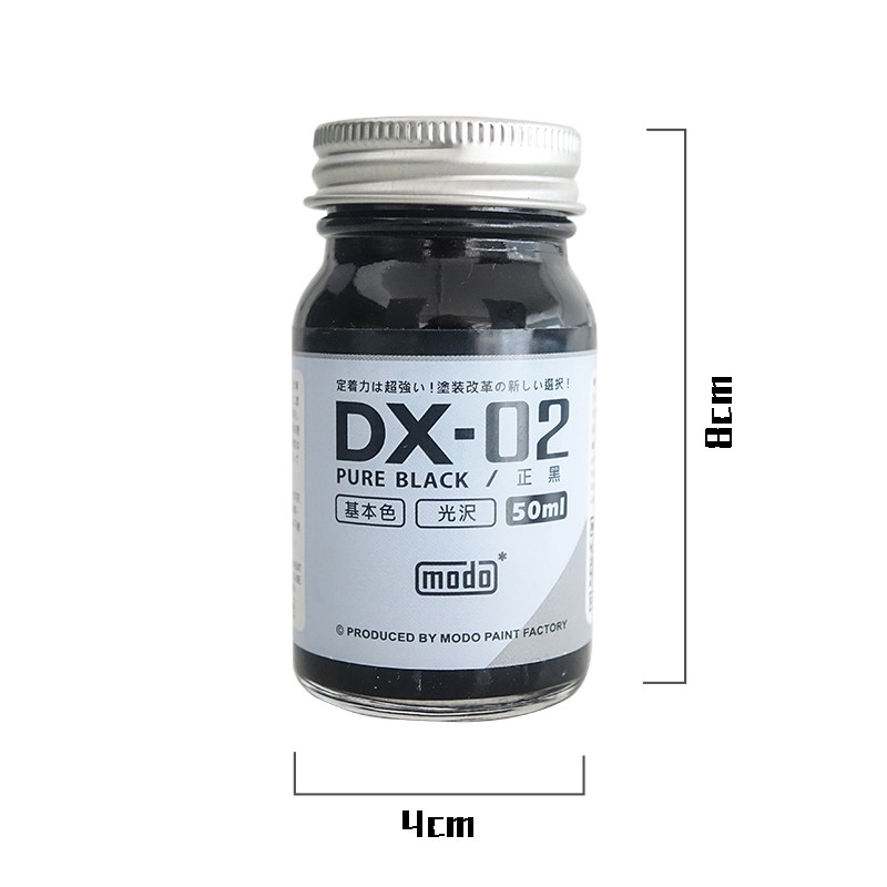 Sơn mô hình cao cấp MODO lacquer paint color series DX01-04 Super Gloss White Black Clear Flat topcoat