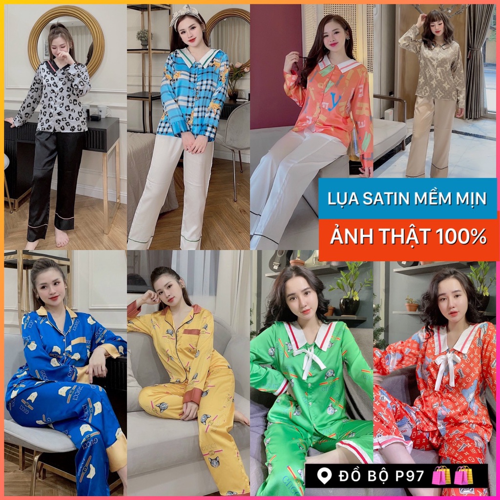 [RẺ VÔ ĐỊCH][FREE SHIP ]pijama nữ tay dài quần dài dể thương nhiều mẫu xinh tiểu thư cổ sen bèo lụa mango, latin cao cấp