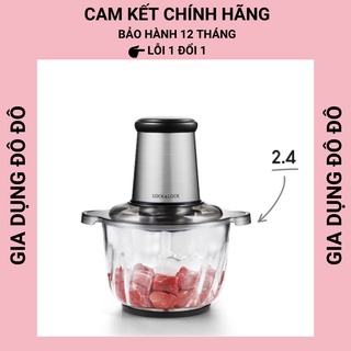 Máy xay thịt lock&lock ejm186 slv 2.4 lít cối thuỷ tinh