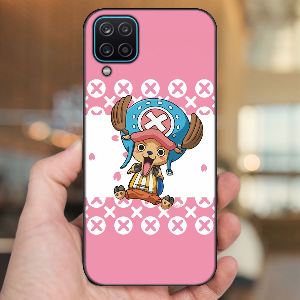 Ốp lưng Samsung A12 5G, M12 viền đen in hình Chopper One Piece Đảo Hải Tặc