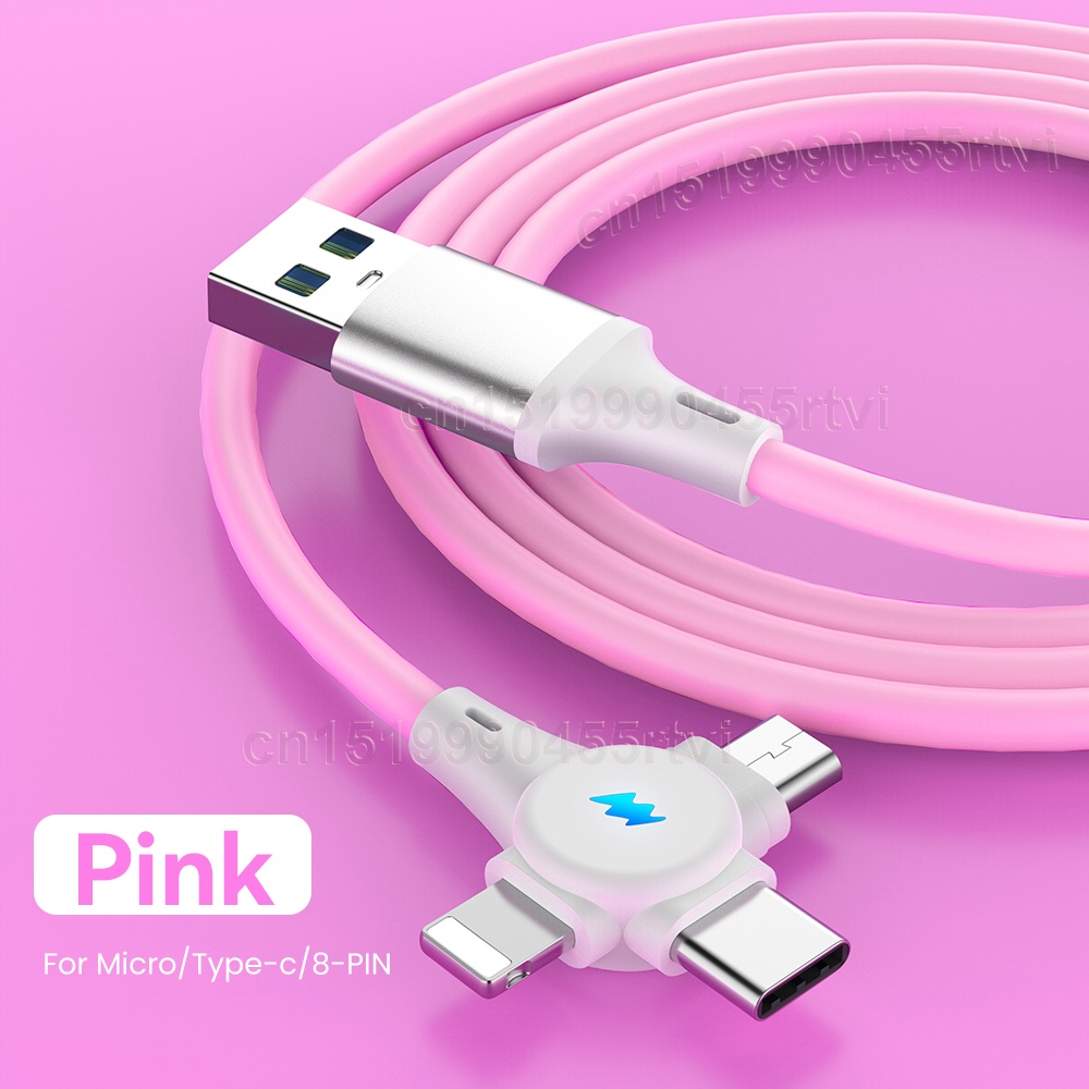 Dây Cáp Sạc Nhanh USB/Type C 1/2m 3 Trong 1 Chuyên Dụng Cho Huawei Xiaomi 13 12