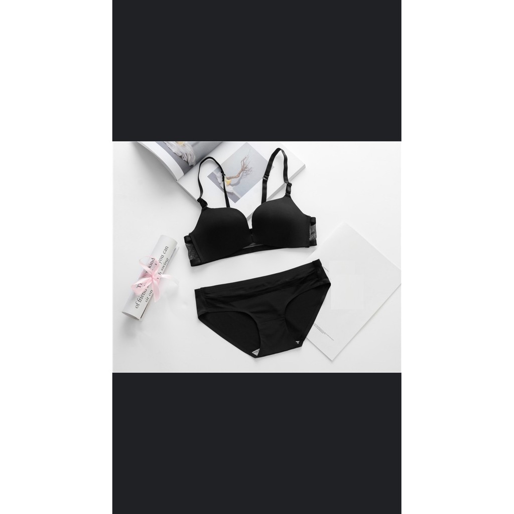 Bộ đồ lót (gồm Quần + Áo Đúc Su Trơn) Cài Trước không gọng nâng ngực | BigBuy360 - bigbuy360.vn