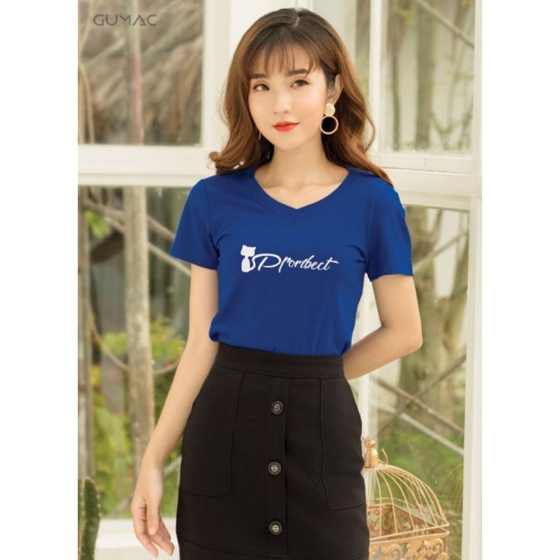 áo thun in hình mèo xanh biển