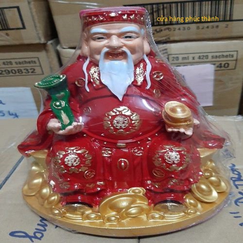 thần tài đế tròn đỏ