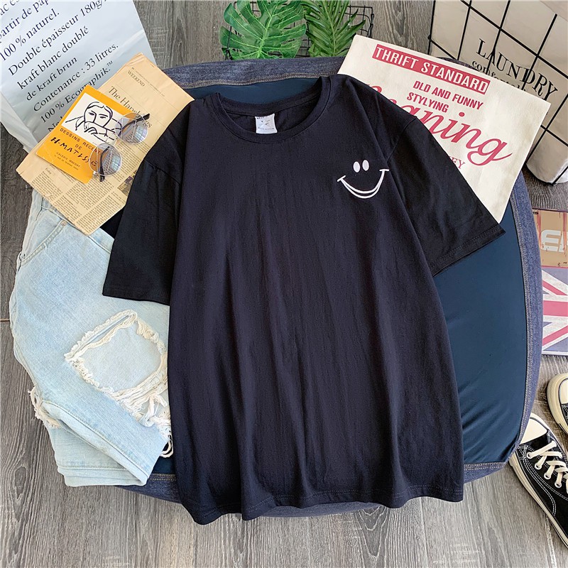 NRVP Áo thun dáng rộng tay ngắn cho nữ