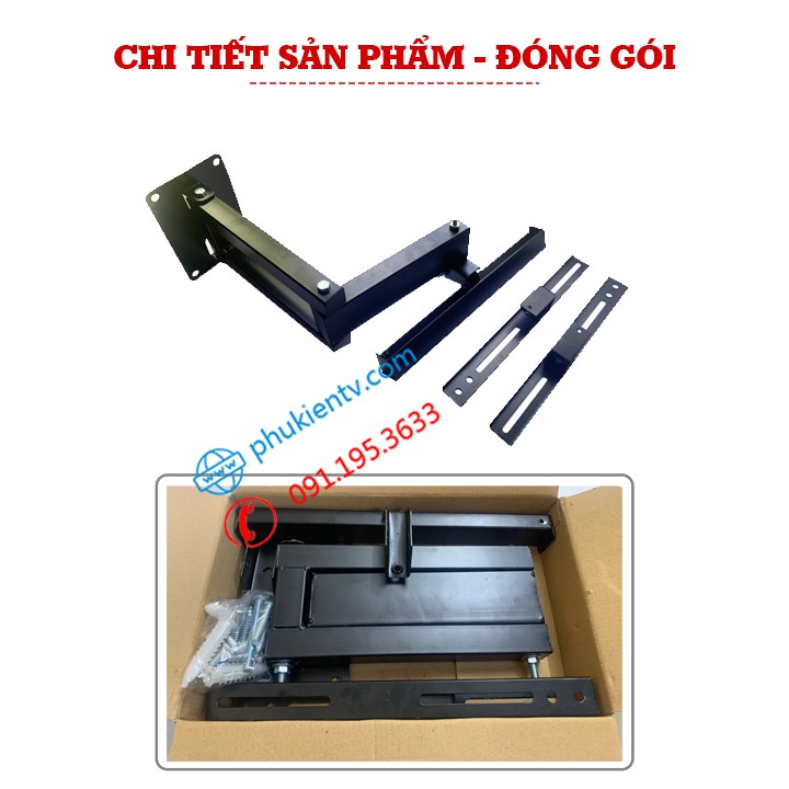 Giá Treo Tivi Góc Tường KP32 26 - 32 - 43 Inch - Giá Treo Tivi Xoay Góc Đa Năng -