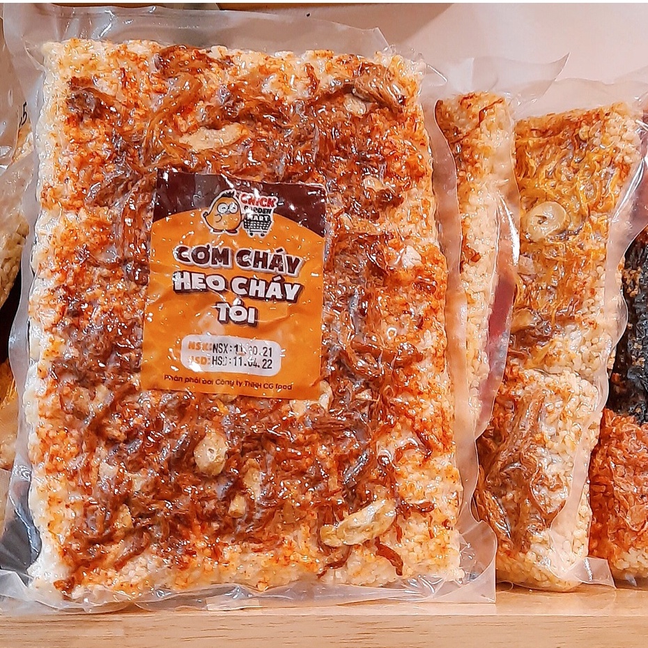 (Rẻ Vô Địch) Cơm Cháy Heo Cháy Tỏi Chick Garden - Heo Cháy Tỏi - Ngon Giòn Đặc Biệt