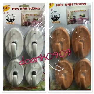 Combo 10 vĩ móc dán tường 4cái có đinh đóng vào tường
