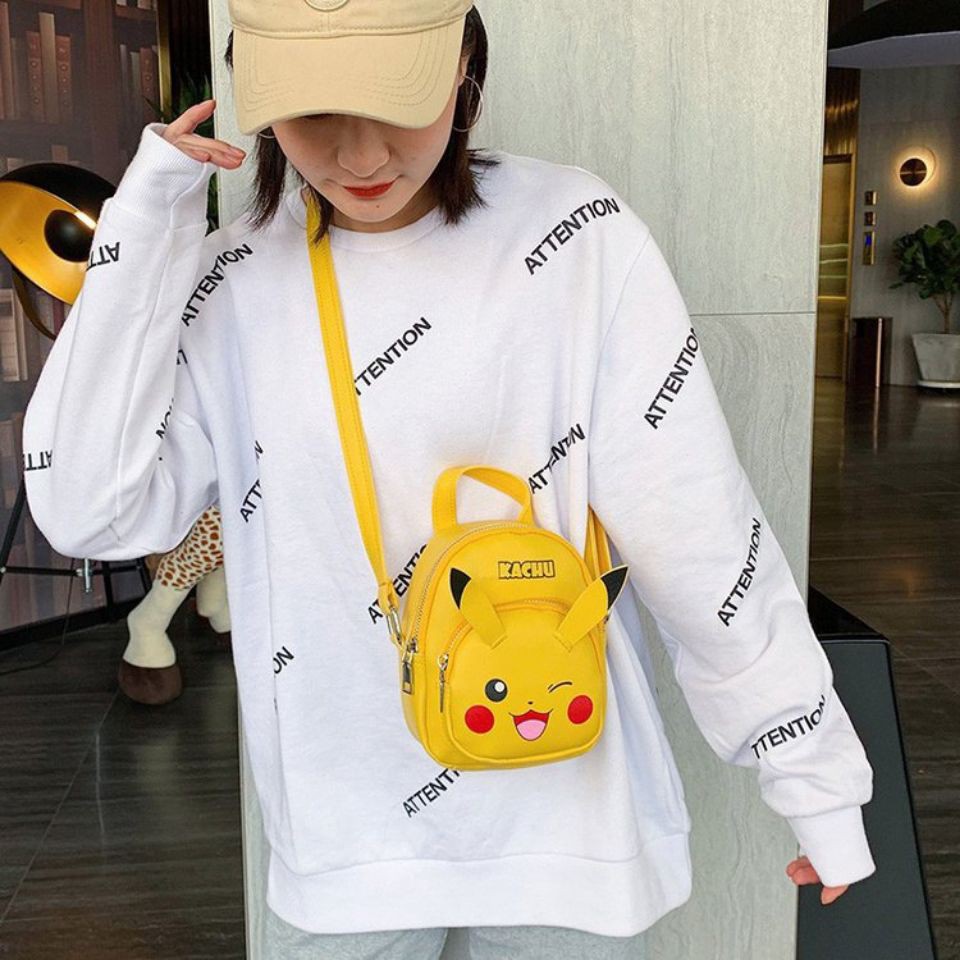 Túi Đeo Chéo Hình Pikachu Đáng Yêu Phong Cách Nhật Bản 2020