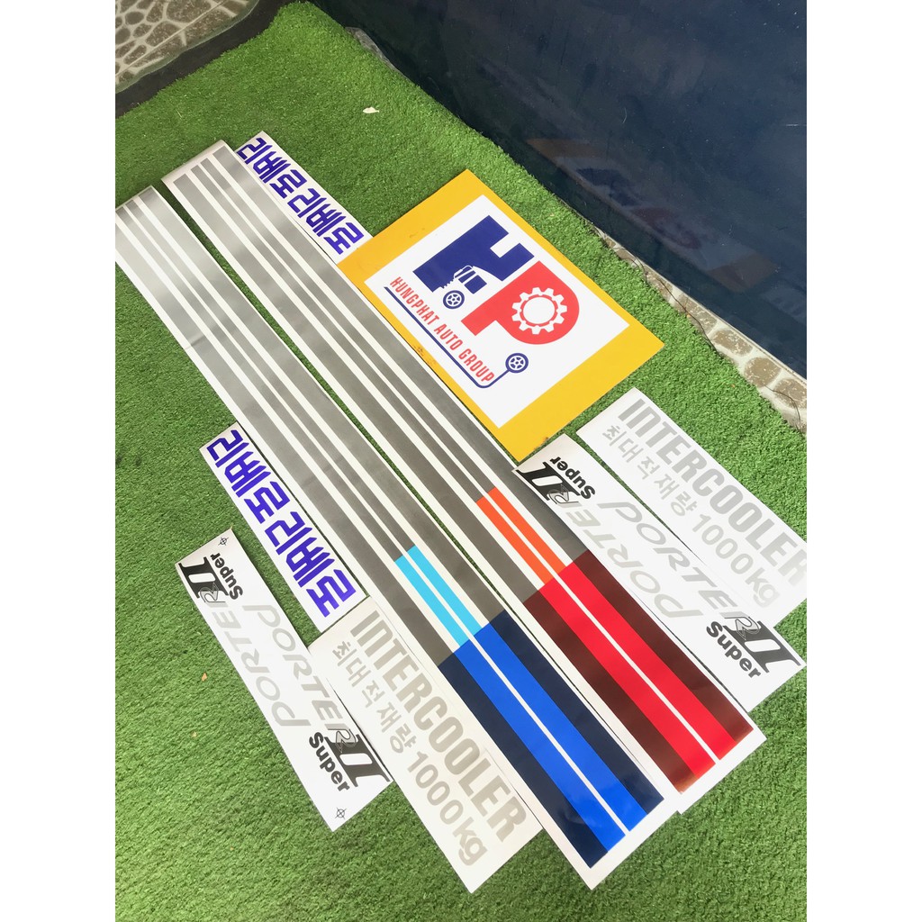 TEM PORTER II SUPER - DÀNH CHO XE TẢI HYUNDAI - HAI MÀU LỰA CHỌN XANH, ĐỎ