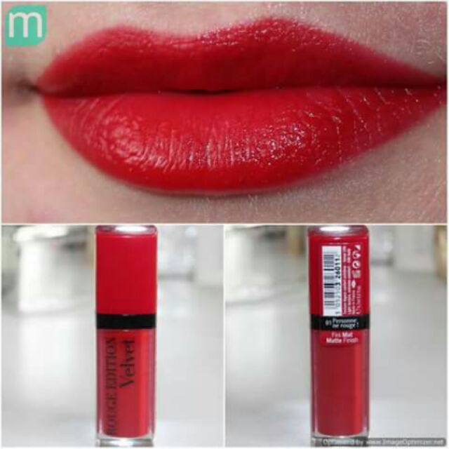 SON KEM BOURJOIS ROUGE EDITION VELVET #01 PERSONNE NE ROUGE