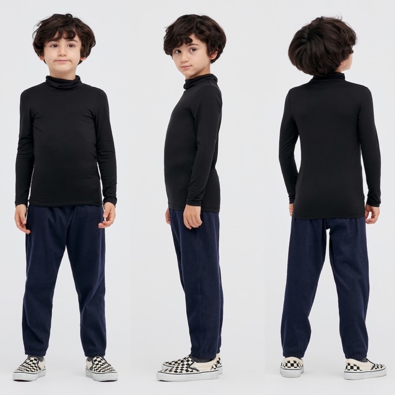 Áo giữ nhiệt heattech trẻ em KID cổ lọ của UNIQLO - Nhật