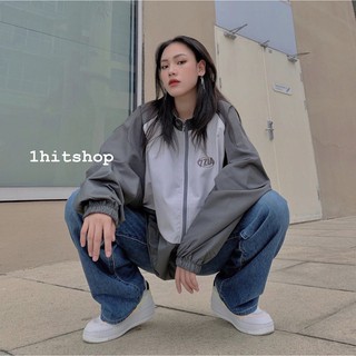 Áo khoác dù 7.zia xám ulzzang nam nữ unisex 1hitshop