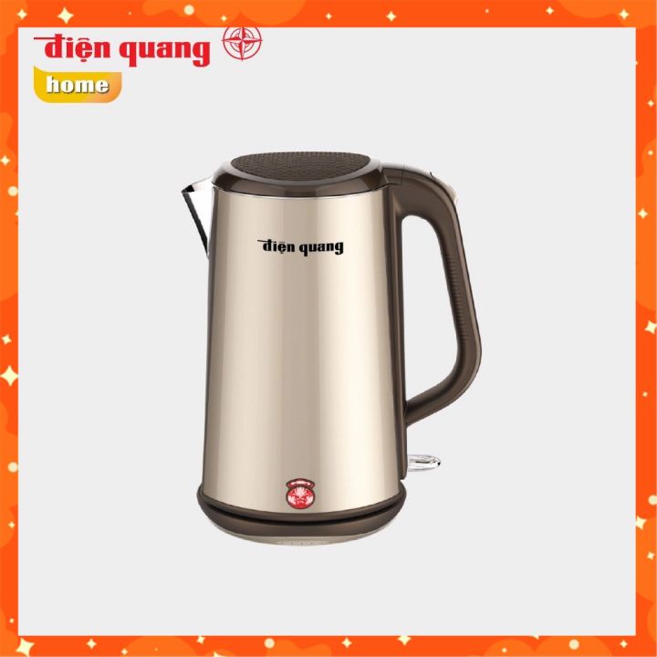 Ấm Siêu Tốc Cao Cấp Điện Quang Ekt08, Inox 304 3 Lớp 1.8l 1800w, An Toàn Tiện Dụng