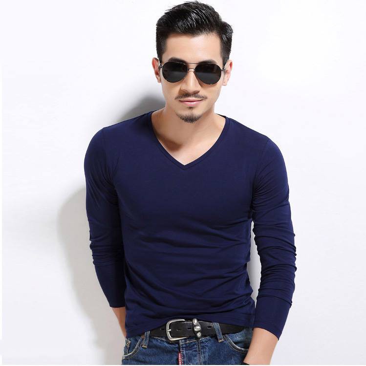 Áo thun nam dài tay, áo giữ nhiệt nam co dãn 4 chiều cổ tròn và cổ tim | BigBuy360 - bigbuy360.vn