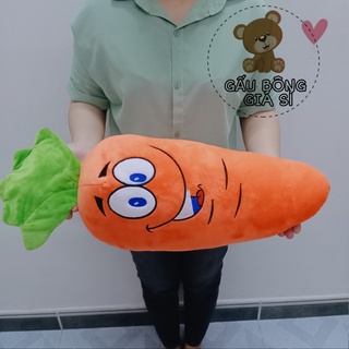 (TẶNG LY TRÀ SỮA) CÀ RỐT NHỒI BÔNG 60CM CHO BÉ