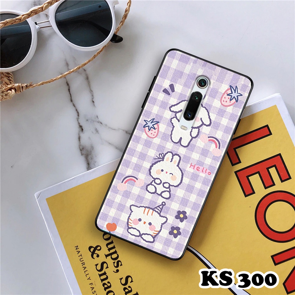 Ốp lưng Xiaomi Redmi K20 - Redmi K20 Pro - Redmi K30 - Ốp in hình gấu &amp; thỏ đang yêu - lưng nhám viền TPU cao cấp