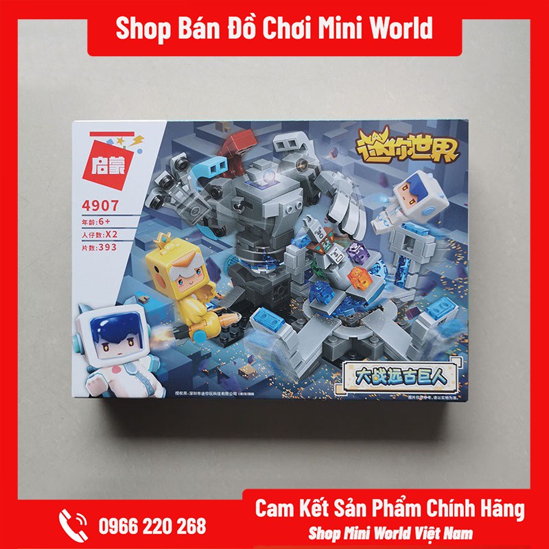 Lego Mini World Chiến Đấu Với Boss Tượng Cổ