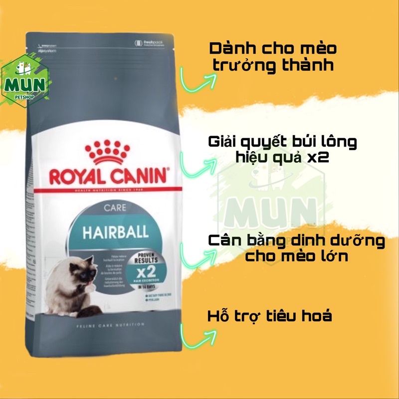 Thức ăn hạt cho mèo -Royal Canin Hairball 2kg