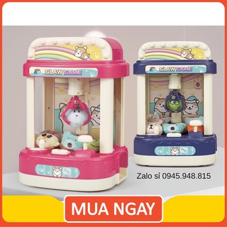 HÀNG CAO CẤP- Máy gắp thú bông mini tặng kèm thú bông, đồ chơi rèn sự tập trung và khéo léo cho trẻ em