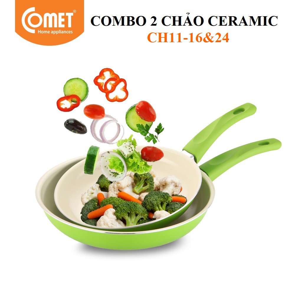 Combo chảo chống dính Ceramic COMET - CH11-16&amp;24