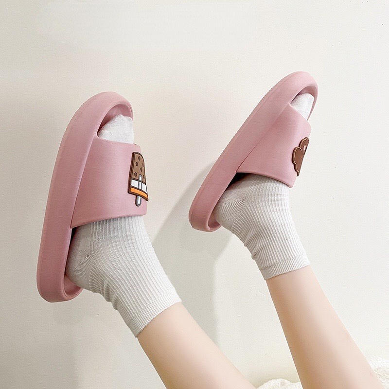 Dép Đi Trong Nhà Đế Dày Họa Tiết Hoạt Hình Dễ Thương Cho Nữ