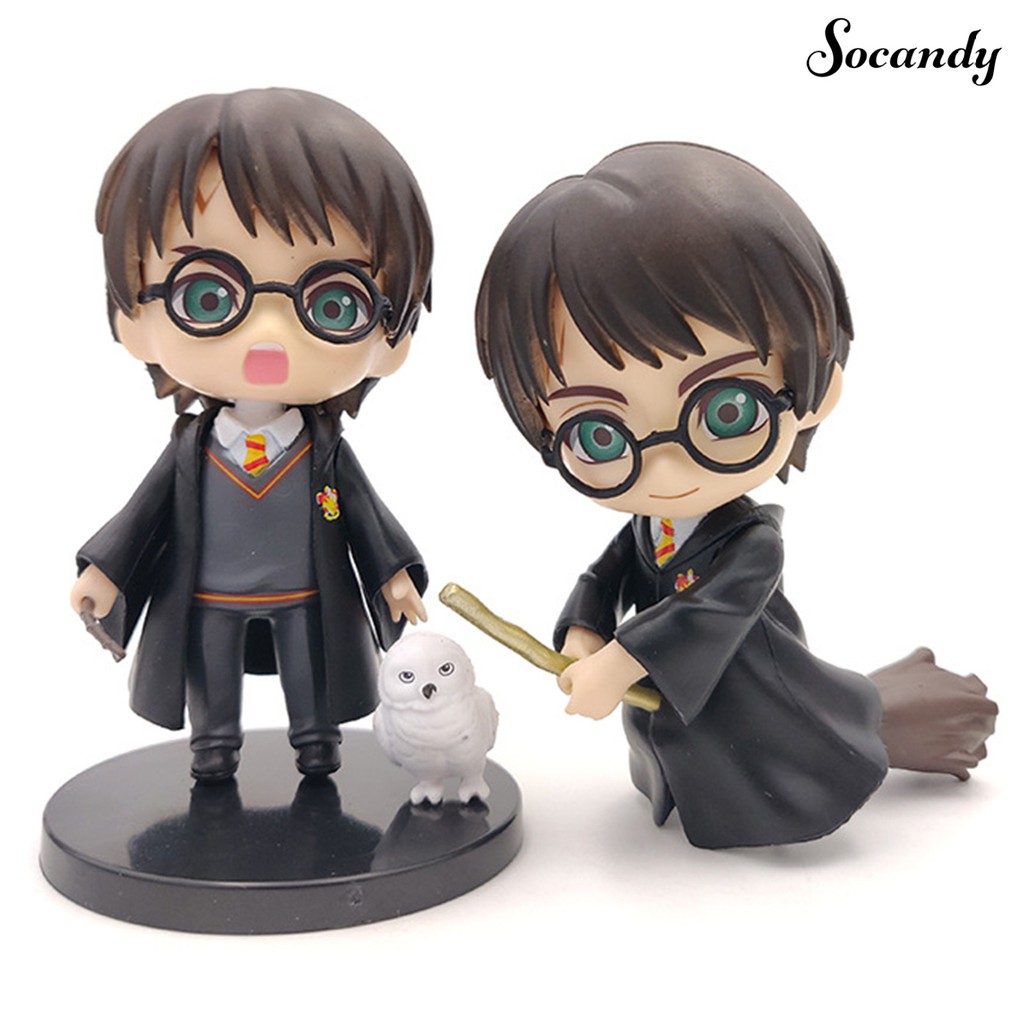 Set 6 Mô Hình Nhân Vật Hoạt Hình Harry Potter Dùng Để Trang Trí Bánh Kem