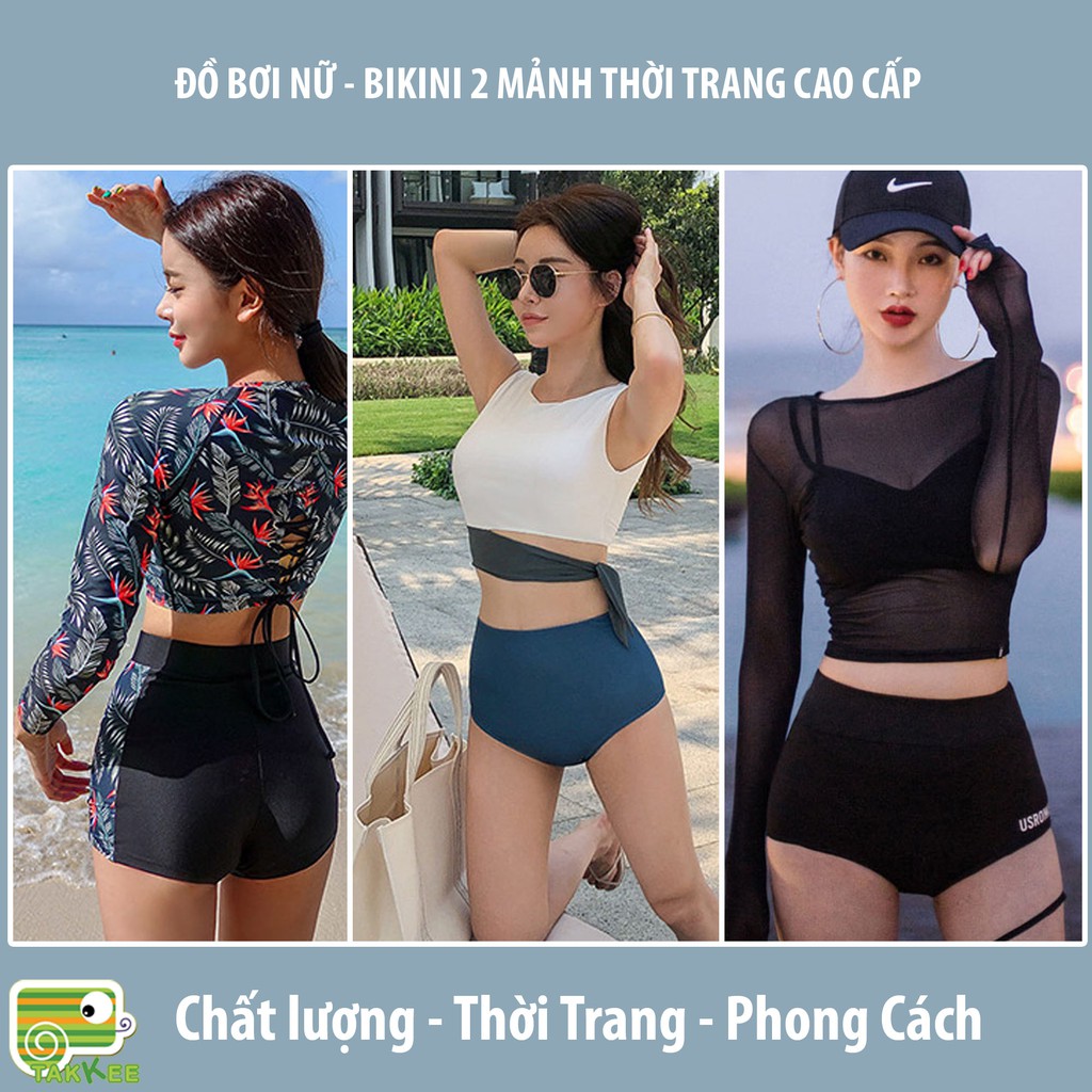 Bikini, Đồ Bơi Nữ, Tổng Hợp Các Mẫu Đồ Bơi Nữ 2, 3 Mảnh Siêu Đẹp Phong Cách Hàn Quốc Hot Hit