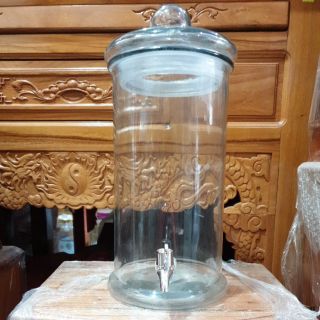 Bình ngâm rươu hình trụ 10 lít có van cao 40 cm ( nhập khẩu Đài Loan )