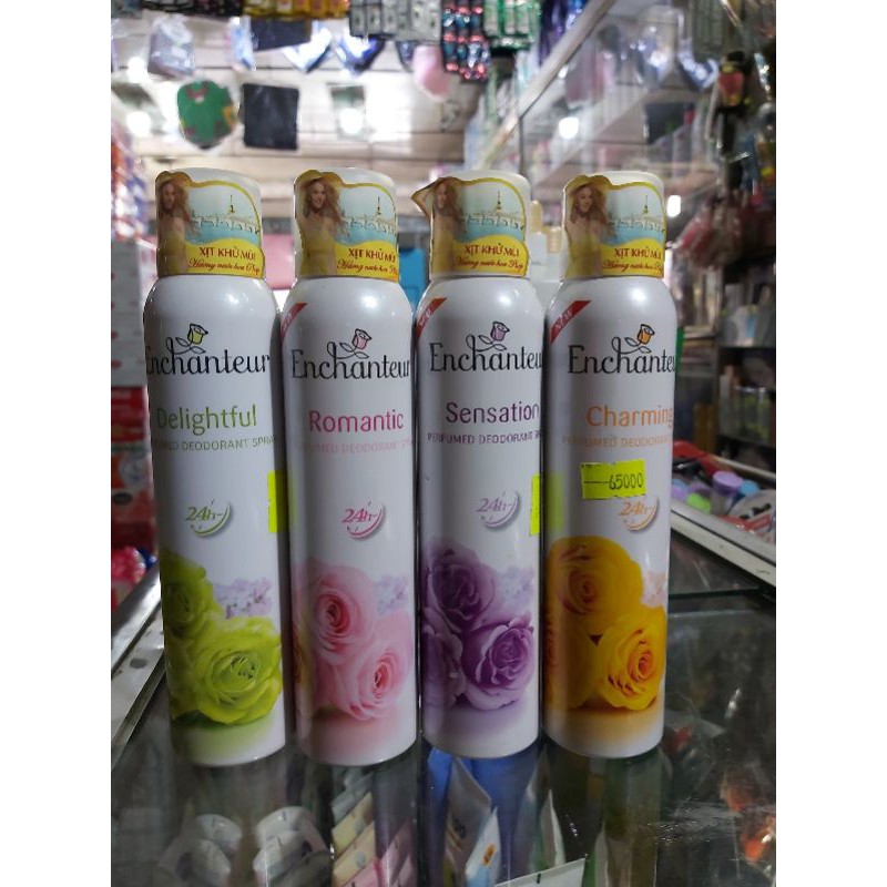 Xịt khử mùi Enchanteur hương nước hoa pháp 150ml