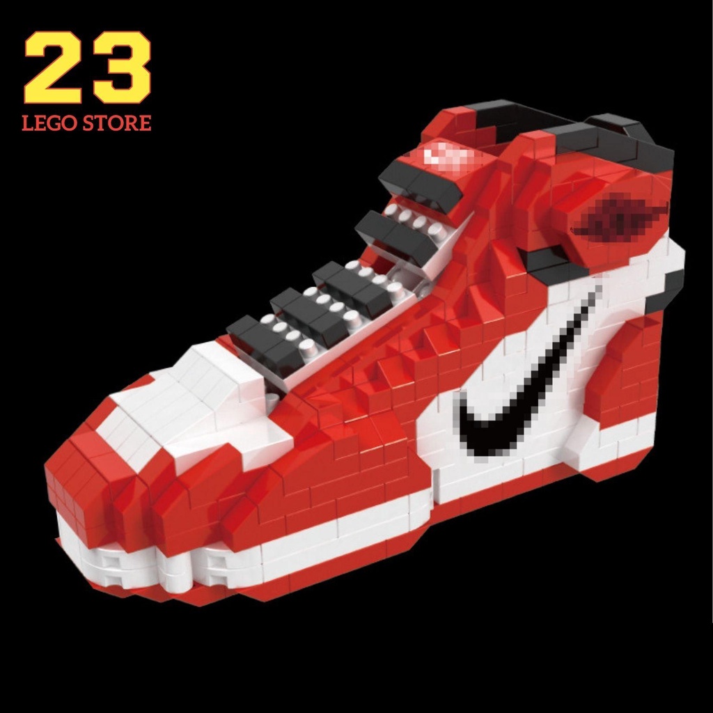 Bộ đồ chơi lắp ghép Giày thể thao Sneakers mini cực ngầu, Đồ chơi lắp ráp giày Sneakers Nike