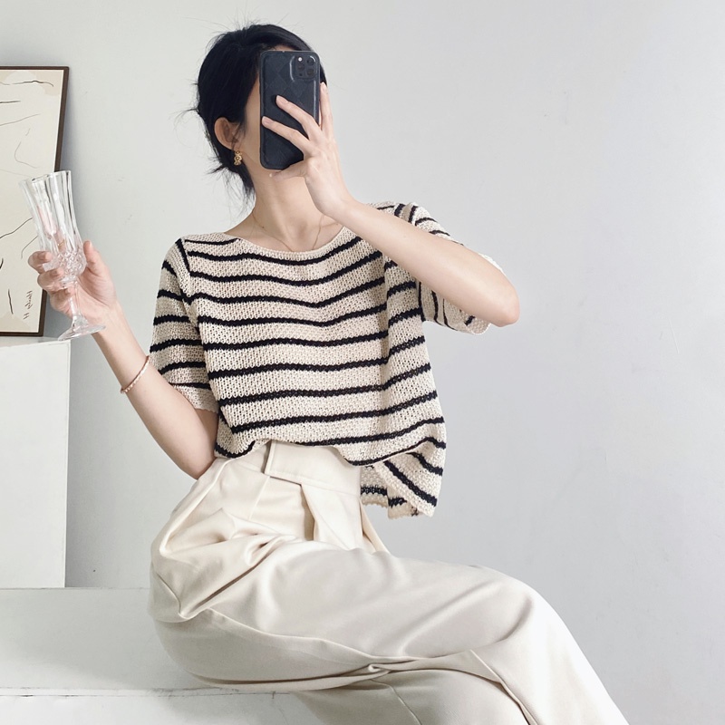 NRVP (MớI) Áo KhoáC Cardigan NgắN Tay ThờI Trang