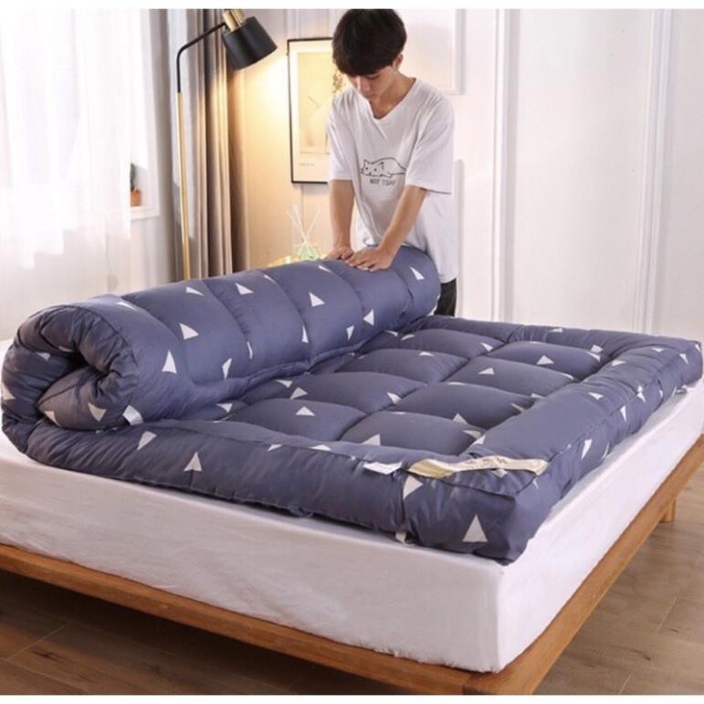 Tấm nệm Topper xuất nhật loại dày êm , Đệm tấm Topper êm mềm loại dày 7cmx5 thiết kế cao cấp nhỏ gọn