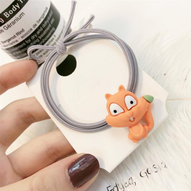 Cột buộc tóc hình sóc   Clovershop68