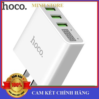 [Chính Hãng] Củ Sạc Nhanh Hoco C15 - 3 Đầu Usb, Màn Hình Lcd - Chính Hãng - MSStore